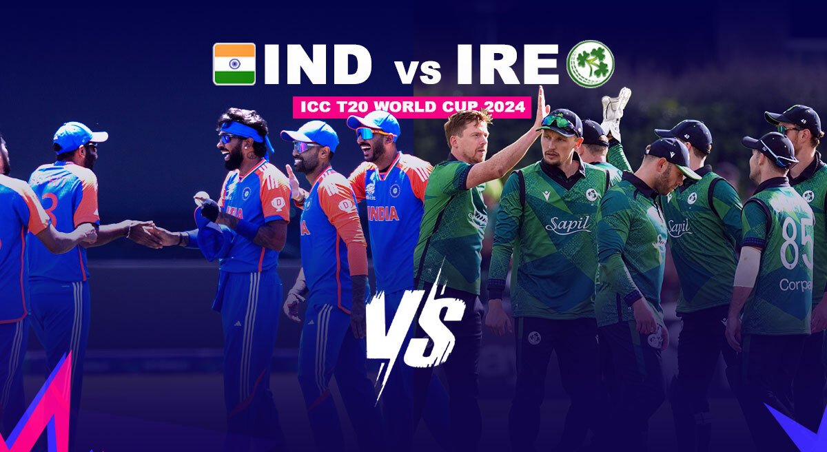 India takes on Ireland in the T20 World Cup 2024! Catch the anticipated clash and predicted line-ups, past encounters, and viewing info!