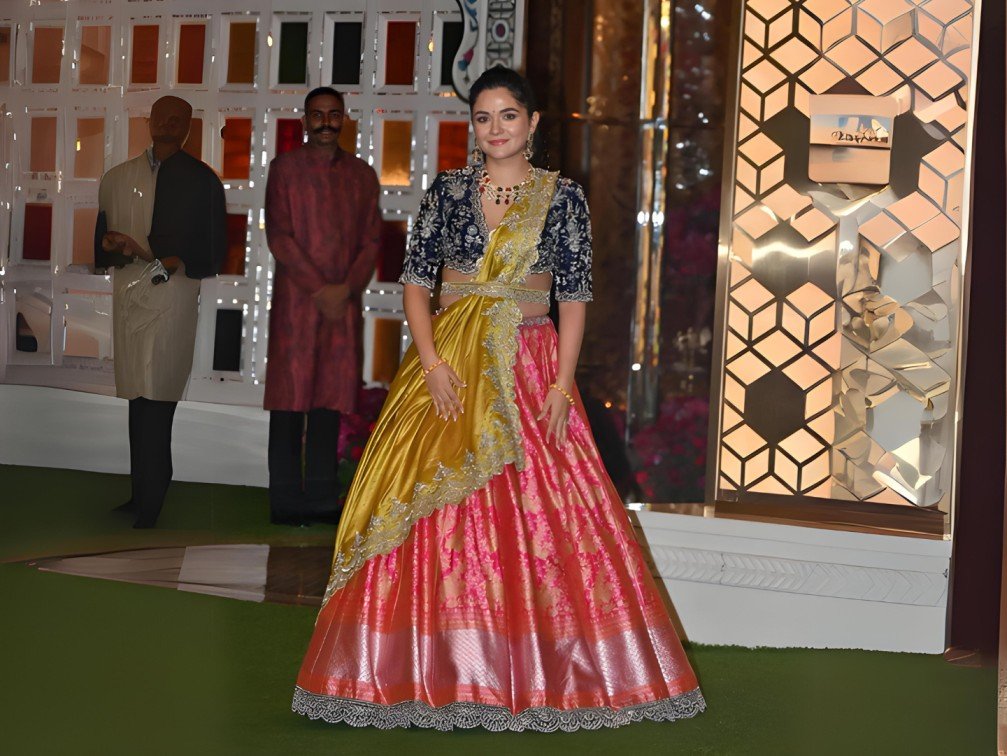 Anjali Merchant Glows in a Colorful Lehenga at Sister Radhika Merchant and Anant Ambani’s Haldi Ceremony