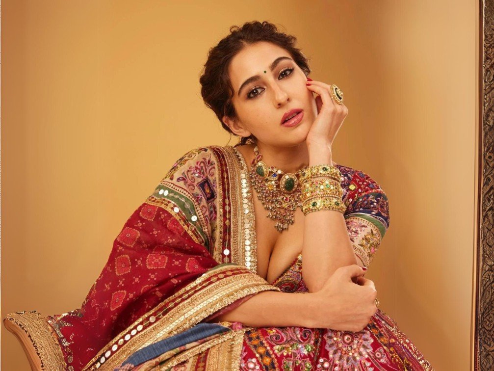 Sara Ali Khan exudes radiance in backless lehenga for Anant Ambani-Radhika Marchant’s haldi function