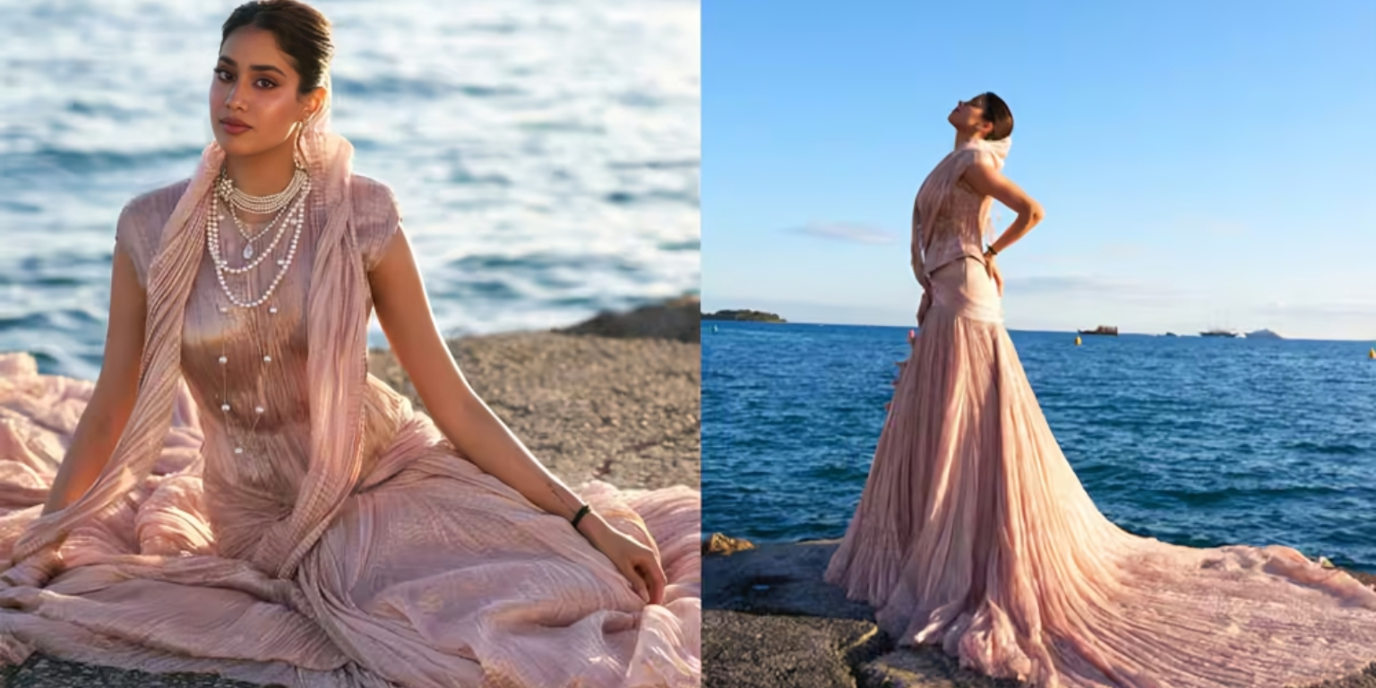Janhvi Kapoor’s Stunning Cannes 2025 Debut: A Heartfelt Tribute to Sridevi in Blush and Pearls