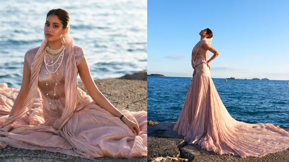 Janhvi Kapoor’s Stunning Cannes 2025 Debut: A Heartfelt Tribute to Sridevi in Blush and Pearls